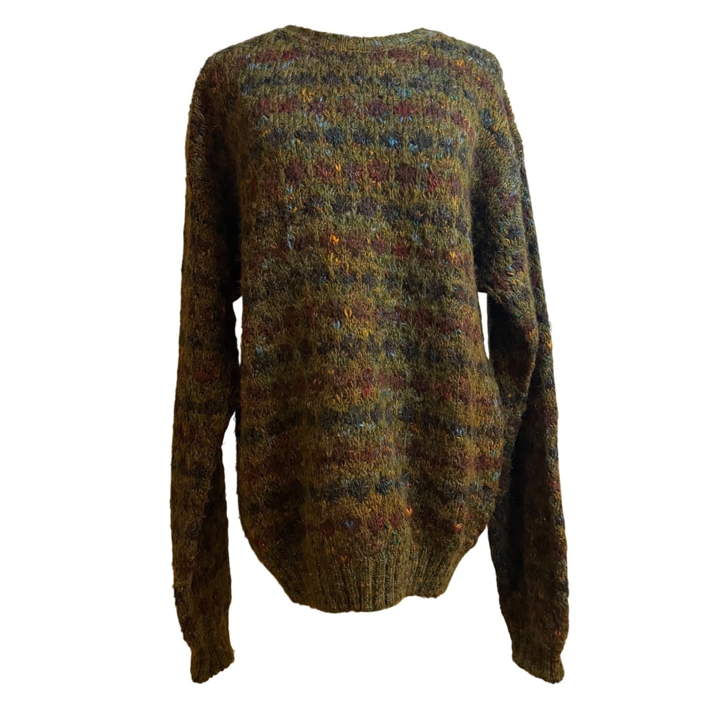 Vintage Marshall Fields Wool Sweater Multi-Color Knit Gorpcore Men's Medium